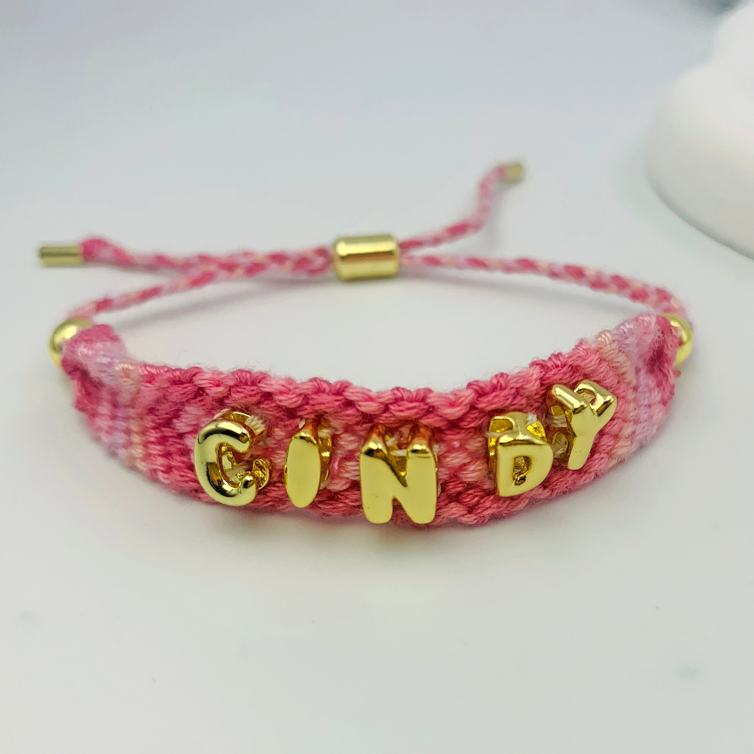 Cotton Candy Custom Name Bracelet