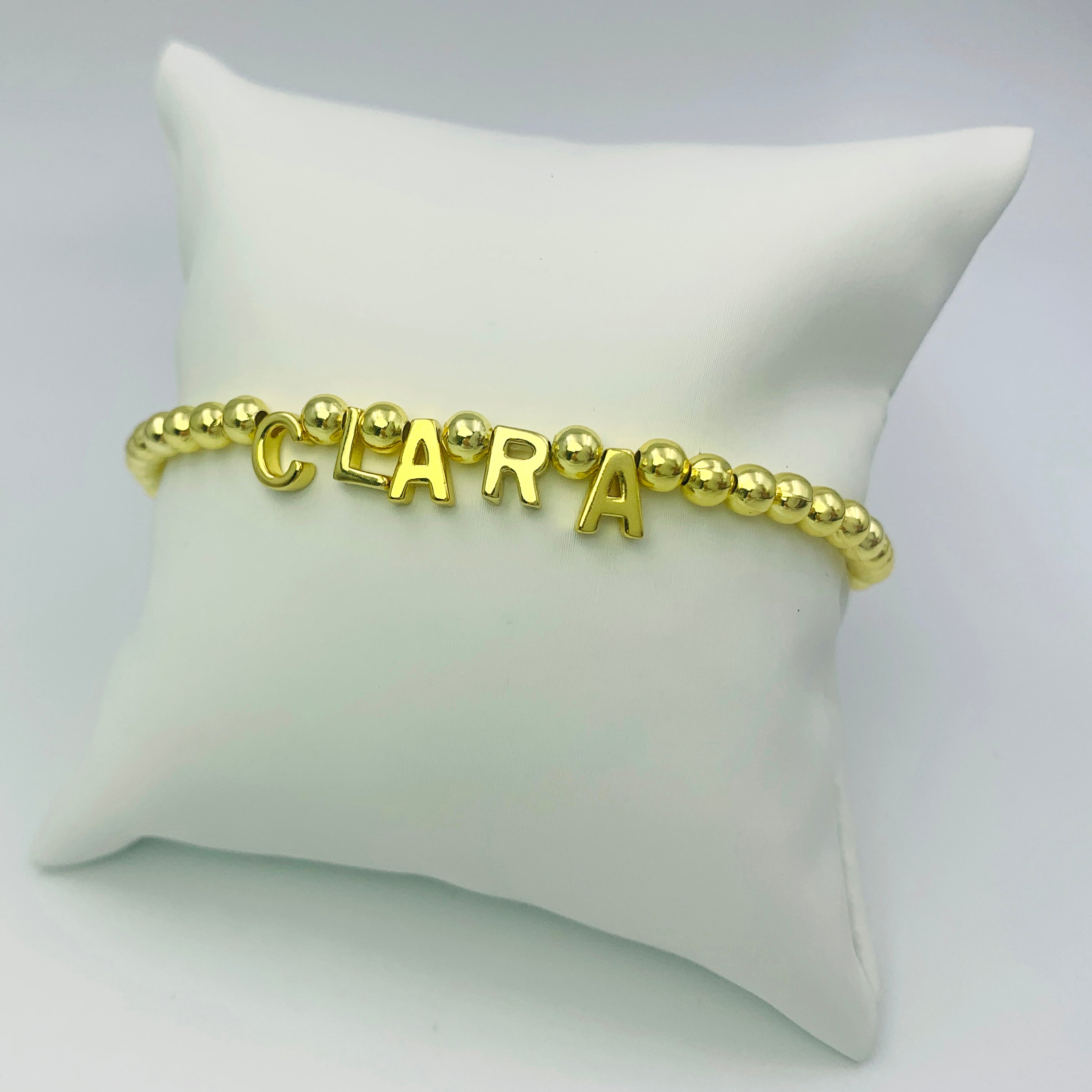 Dangle Bead Letter Bracelet