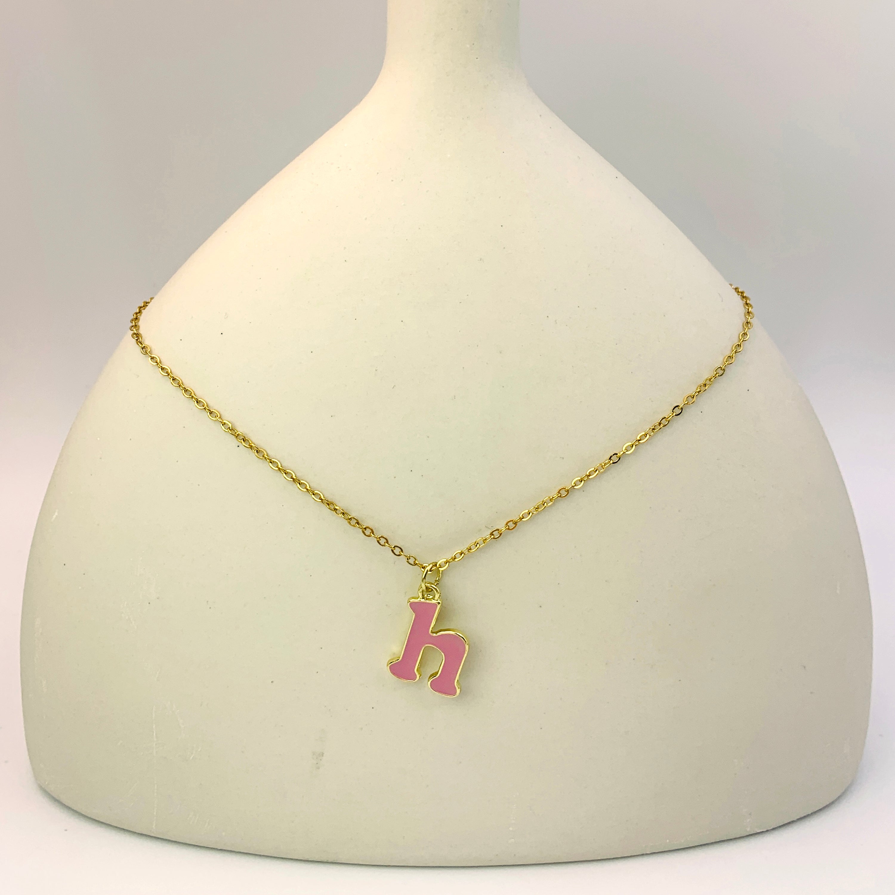 Collar Inicial Rosa