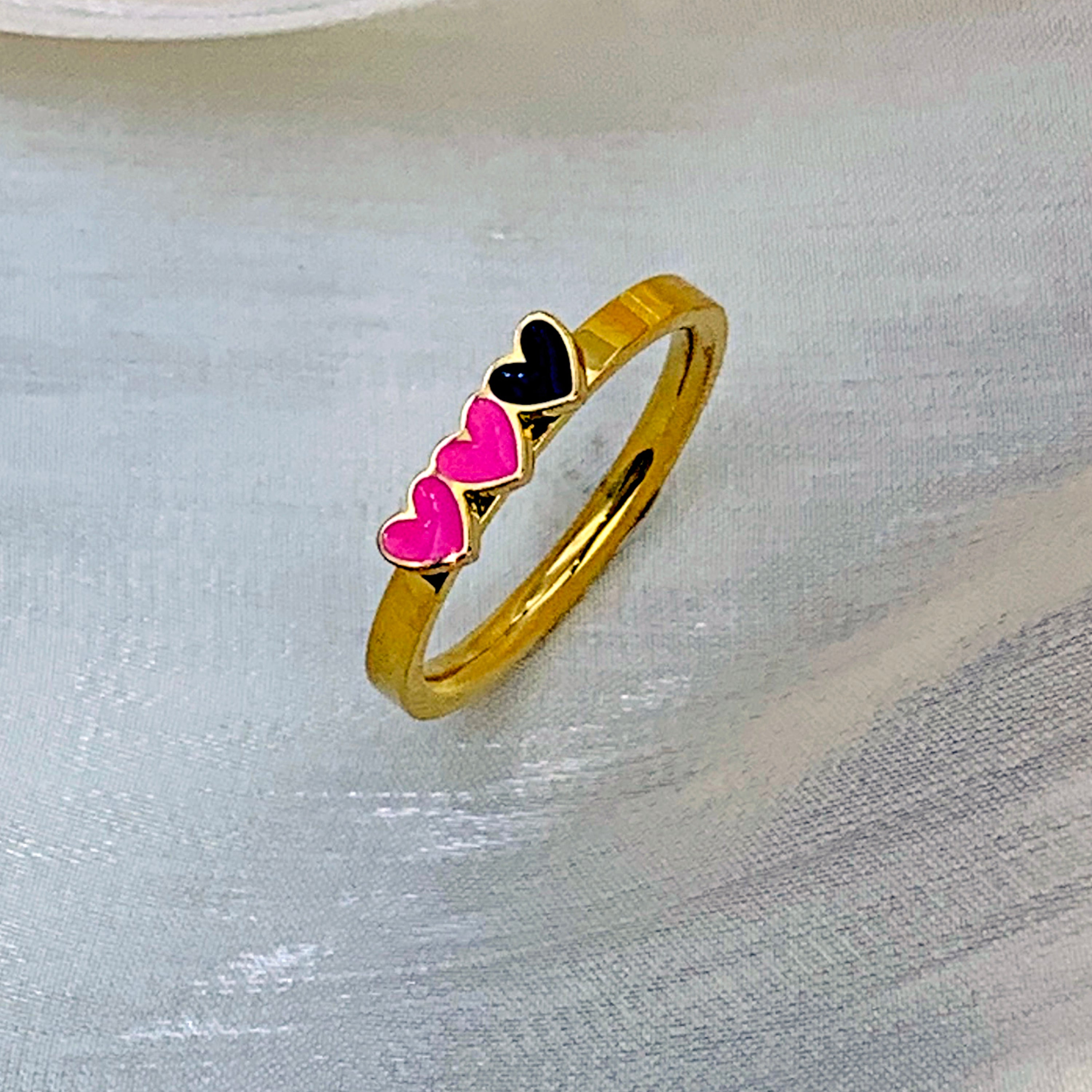 Triple Heart Ring