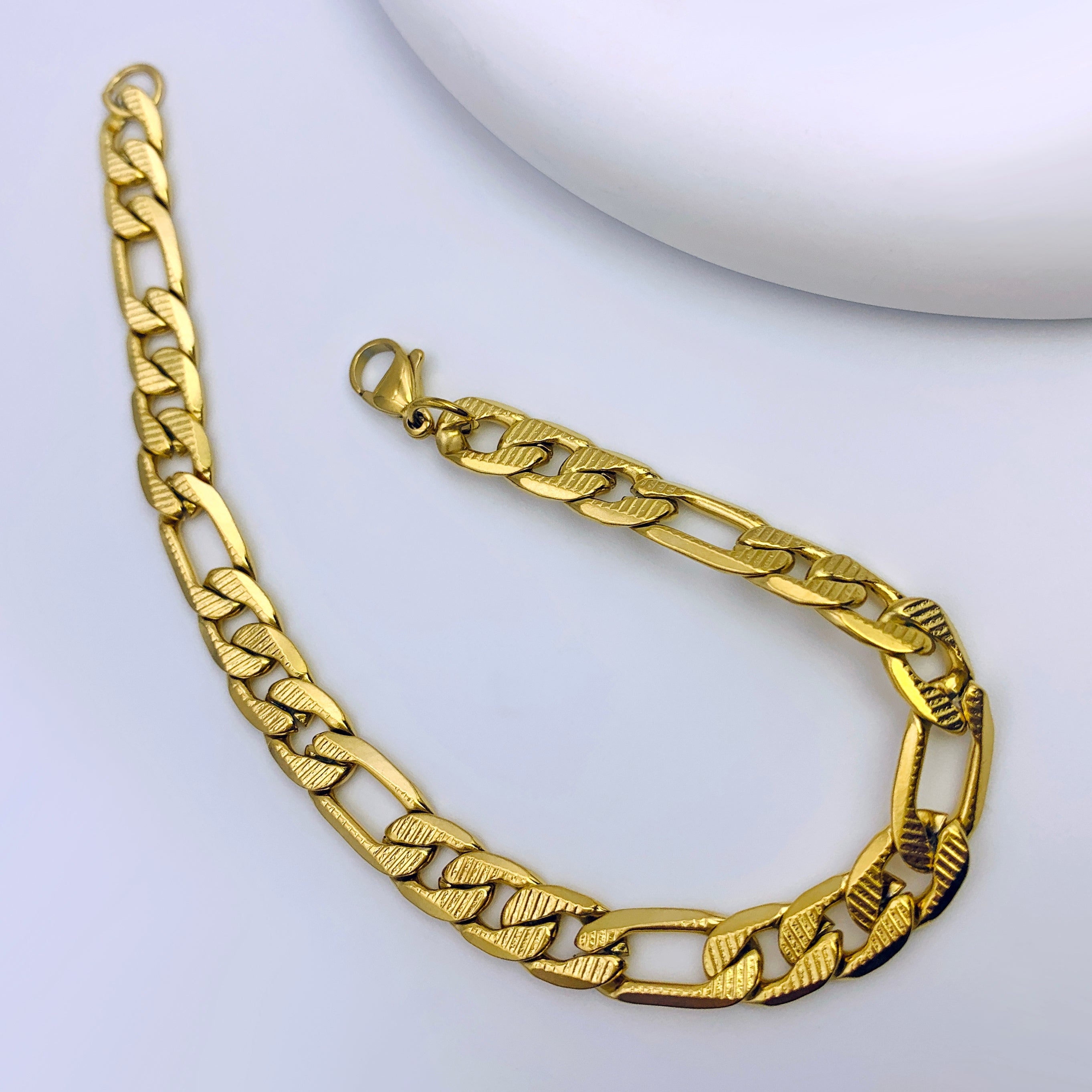 Bold Flat Oval Long & Short Chain