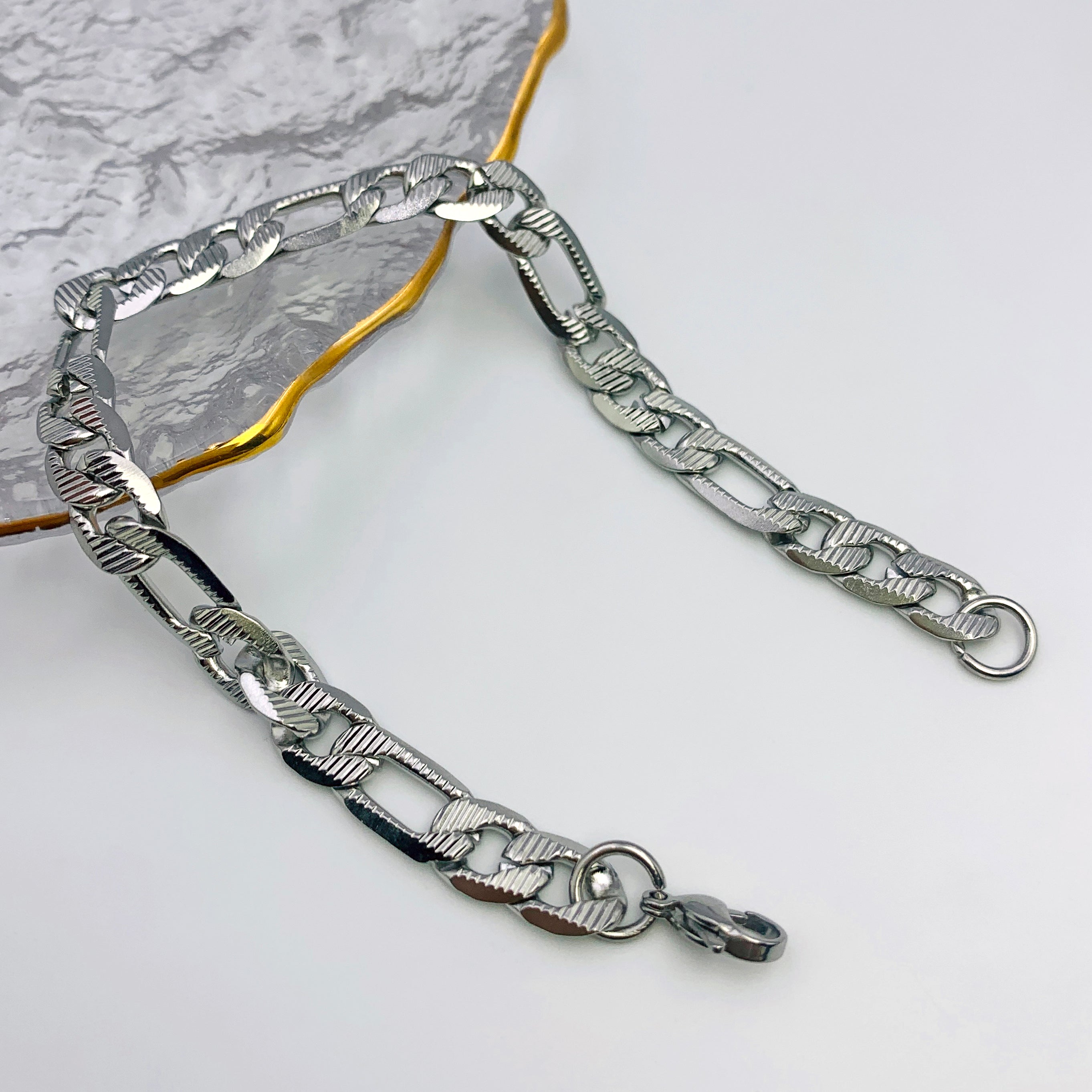 Bold Flat Oval Long & Short Chain