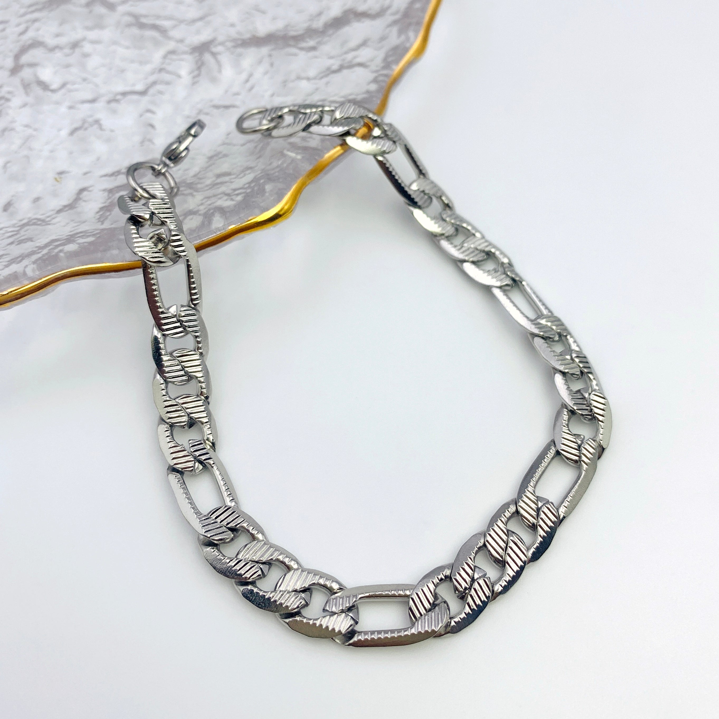 Bold Flat Oval Long & Short Chain