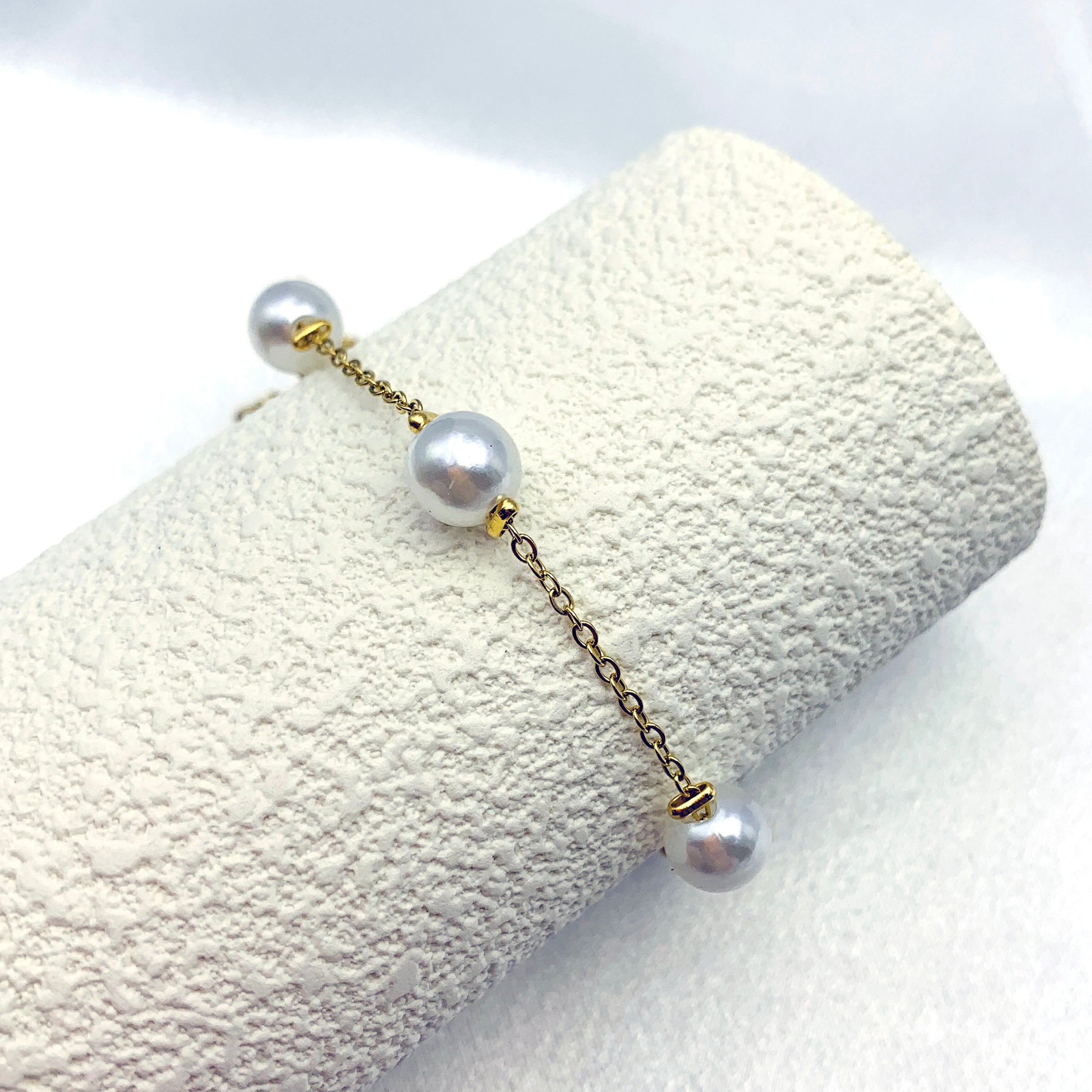 Pearl Vermeil Chain Bracelet