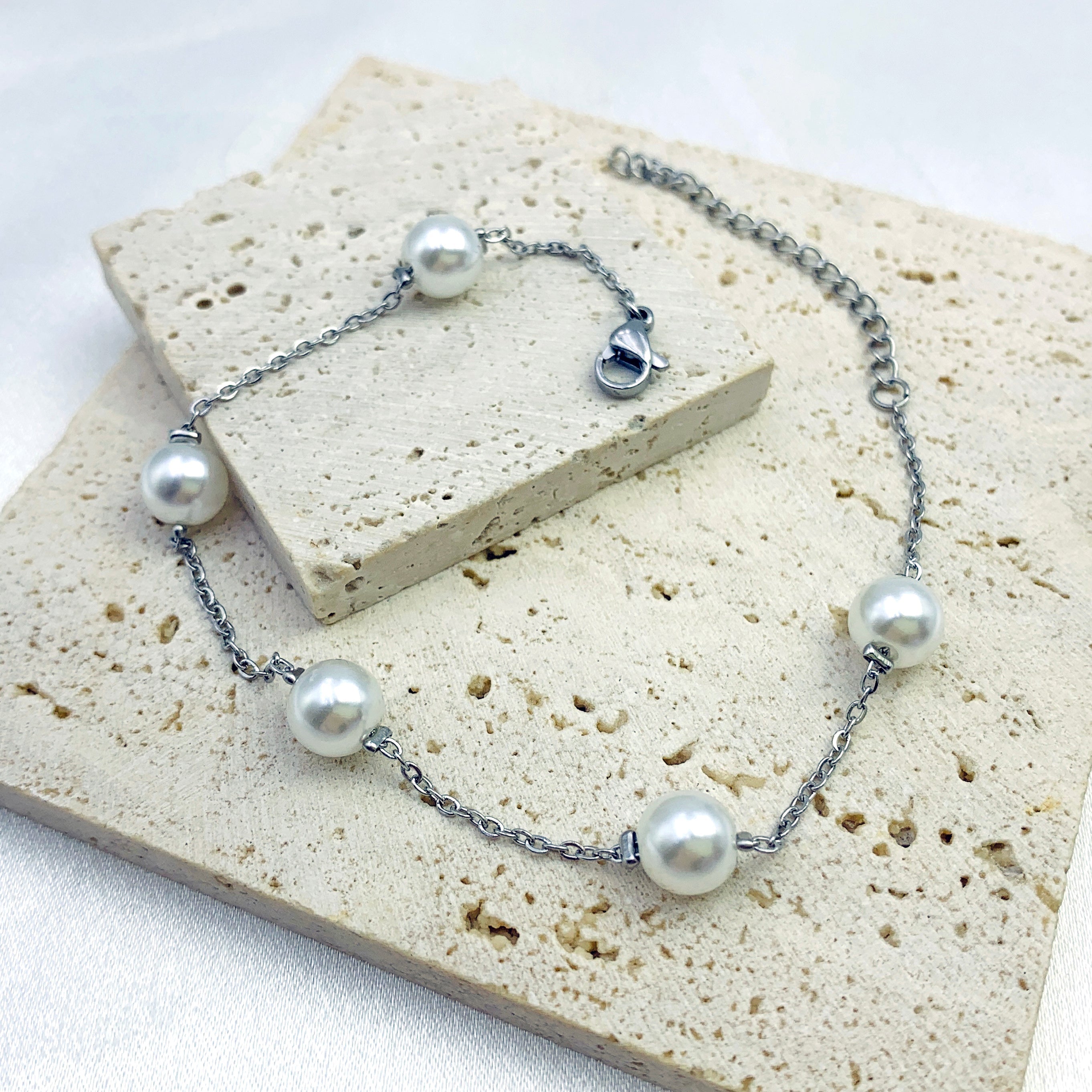 Pearl Vermeil Chain Bracelet