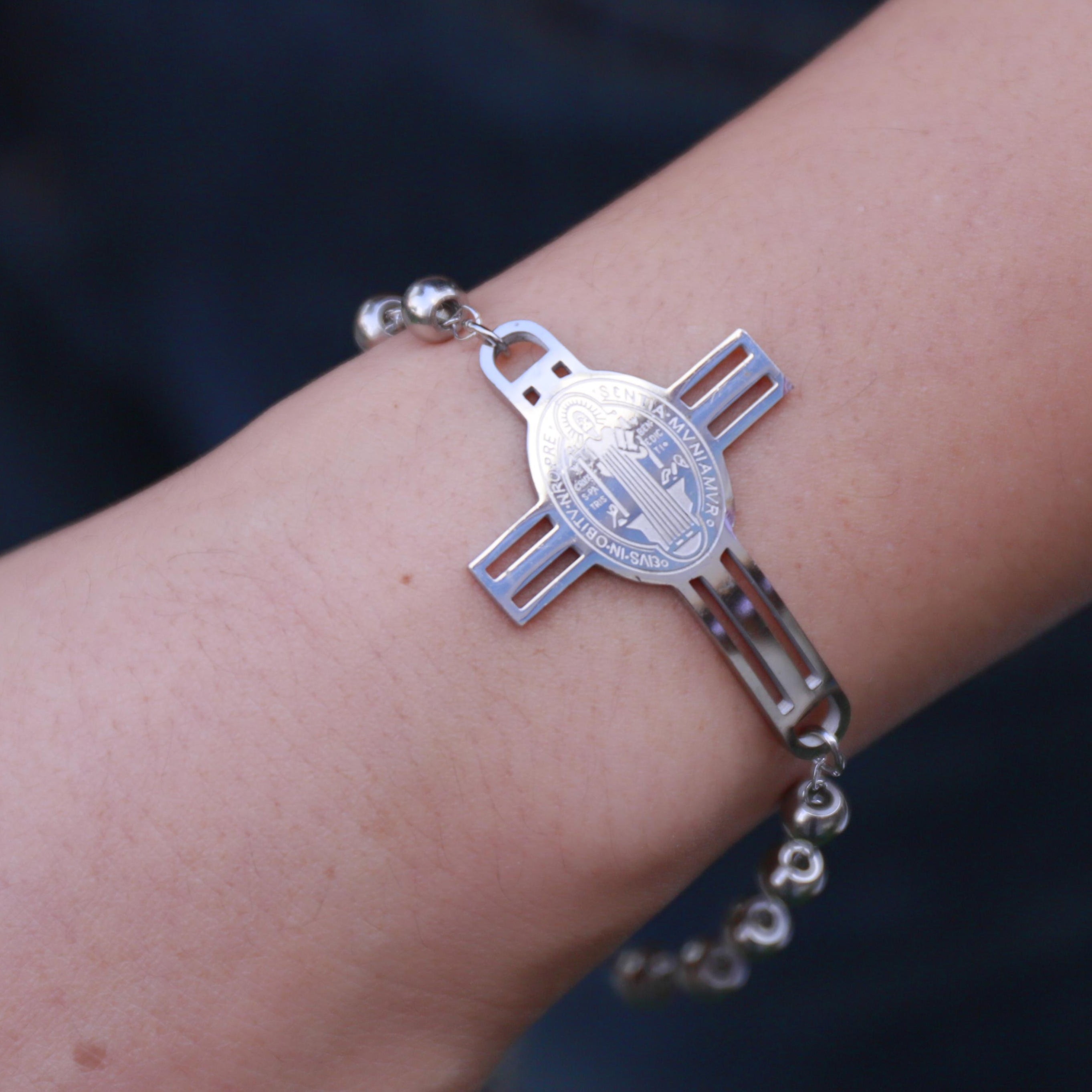 Large Cross Bracelet