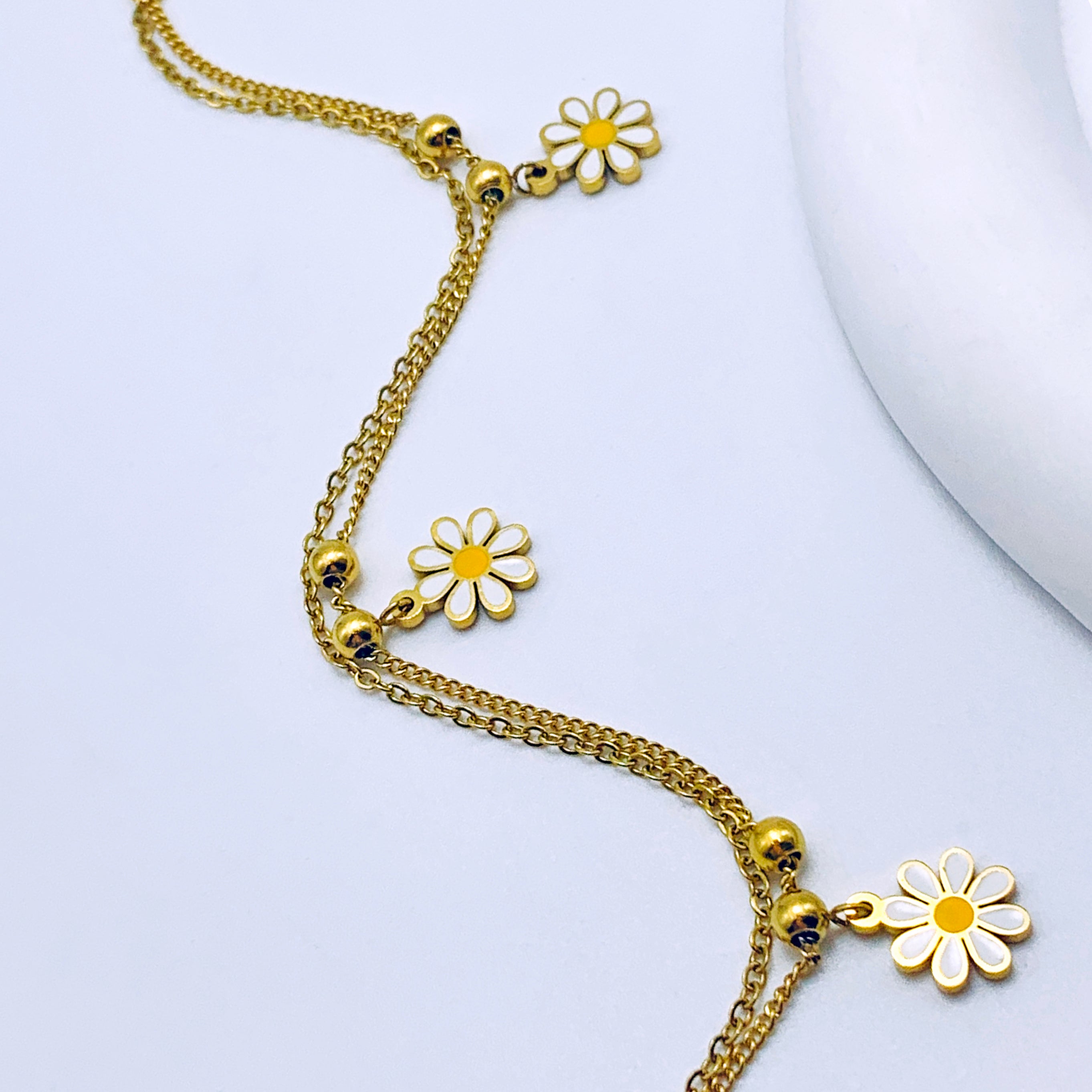 Daisy Charm Bracelet