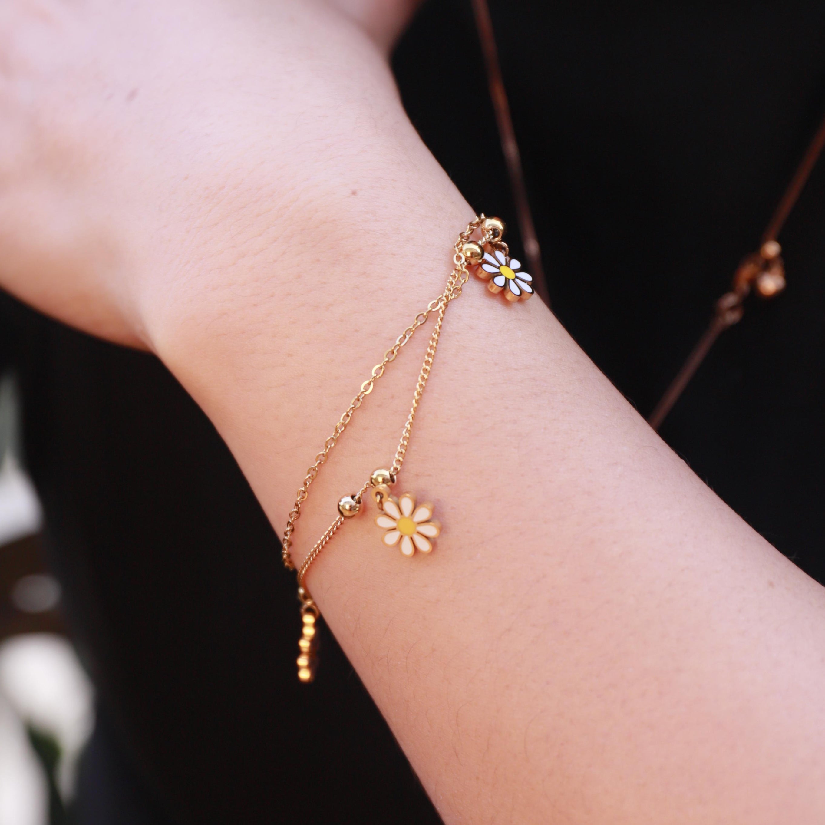 Daisy Charm Bracelet