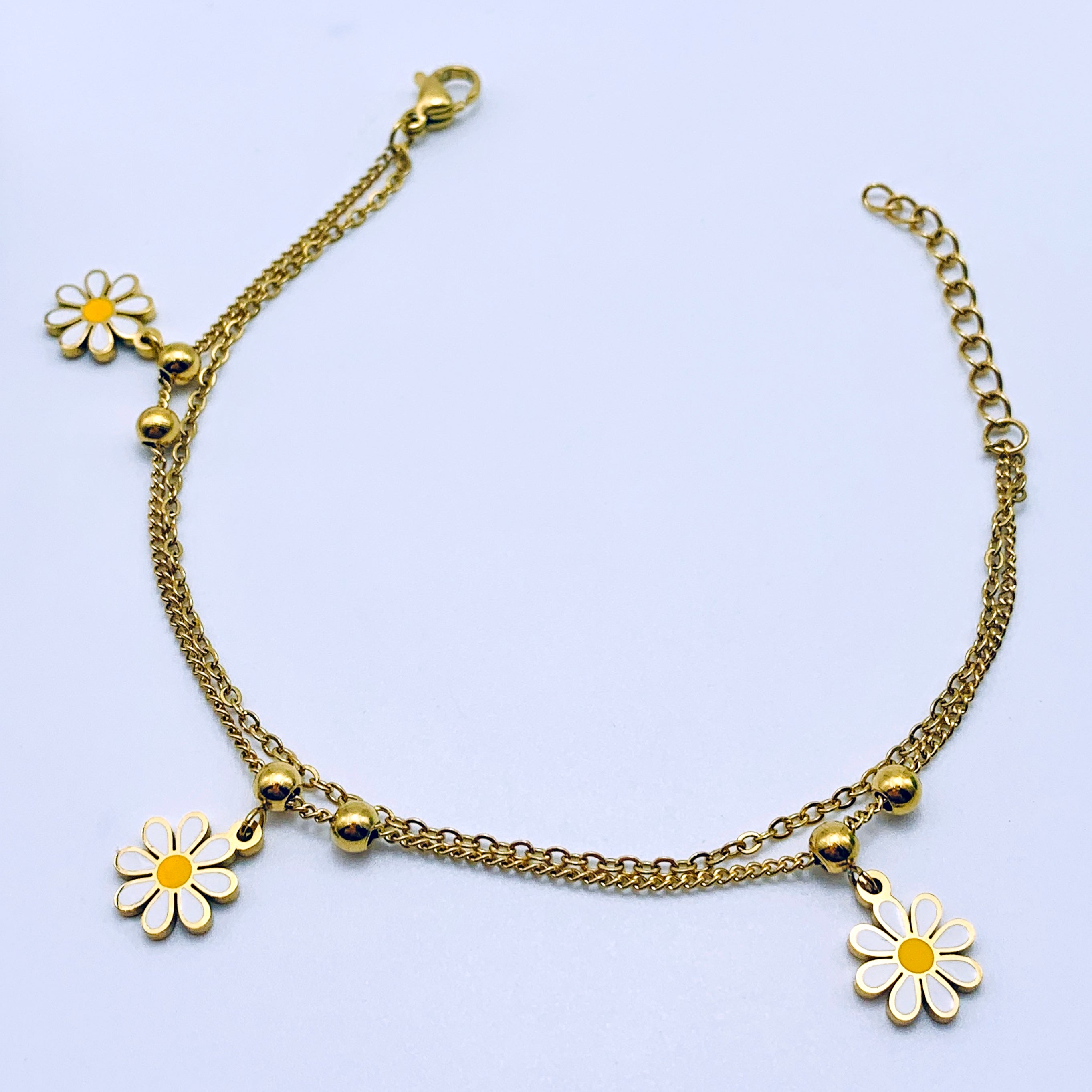 Daisy Charm Bracelet