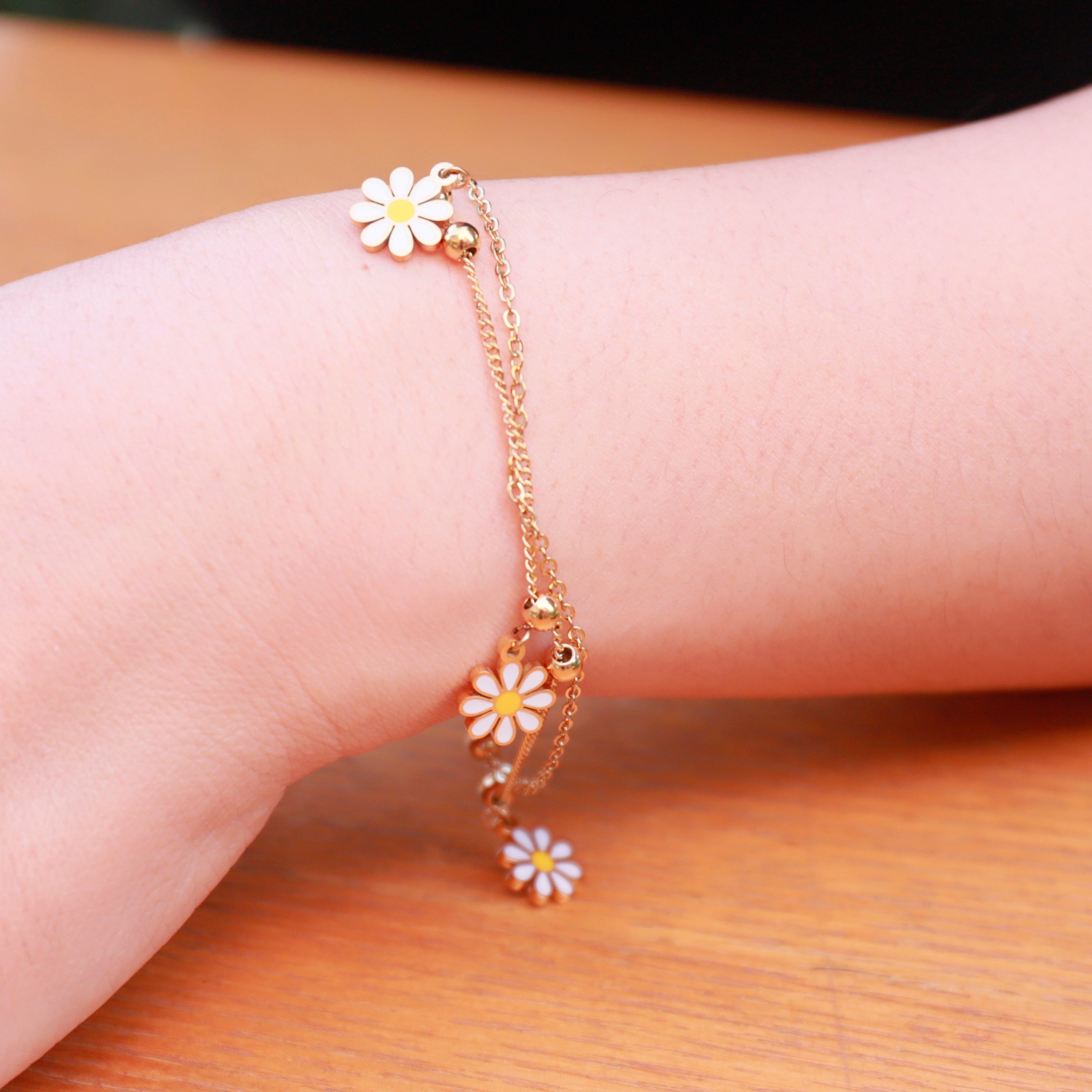 Daisy Charm Bracelet