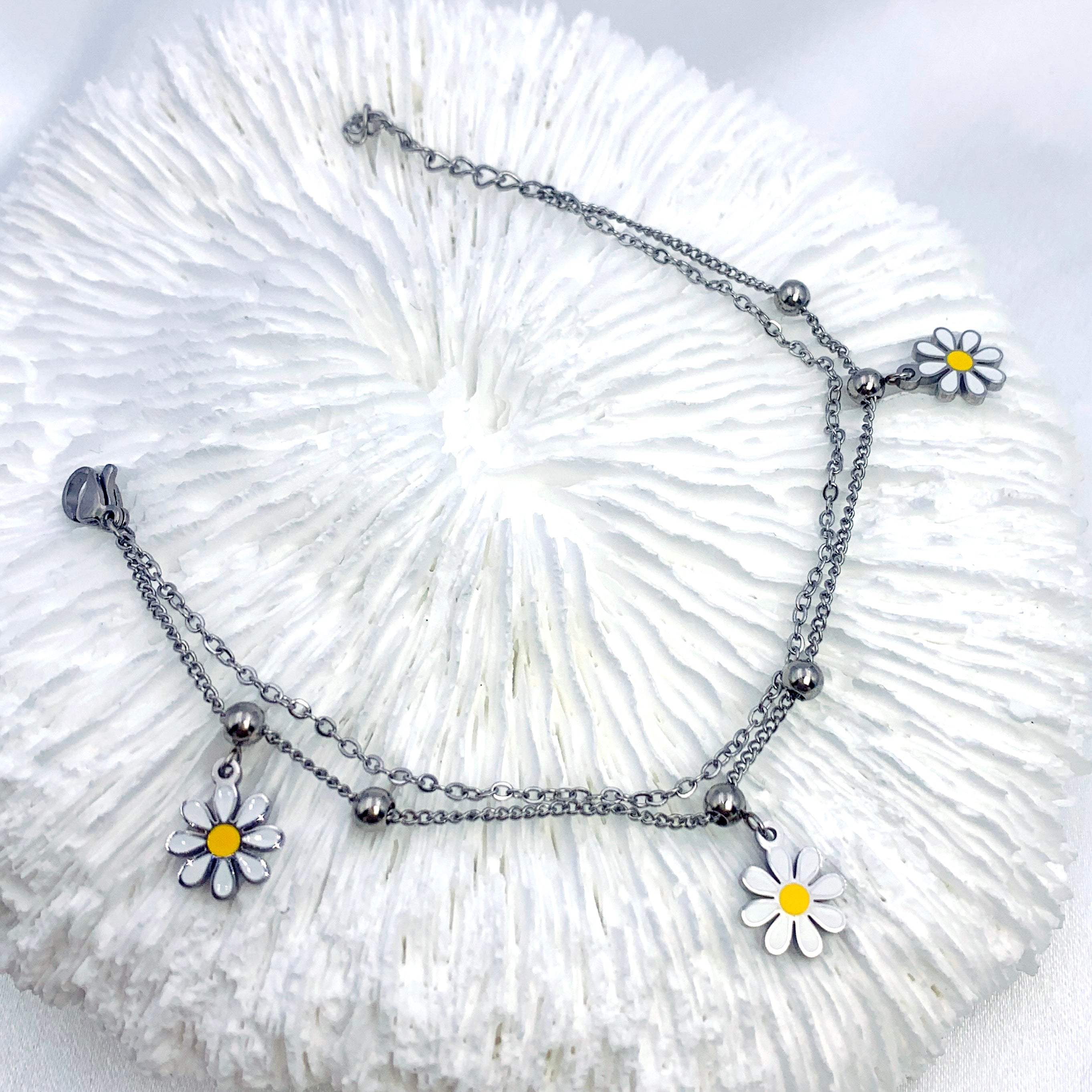 Daisy Charm Bracelet