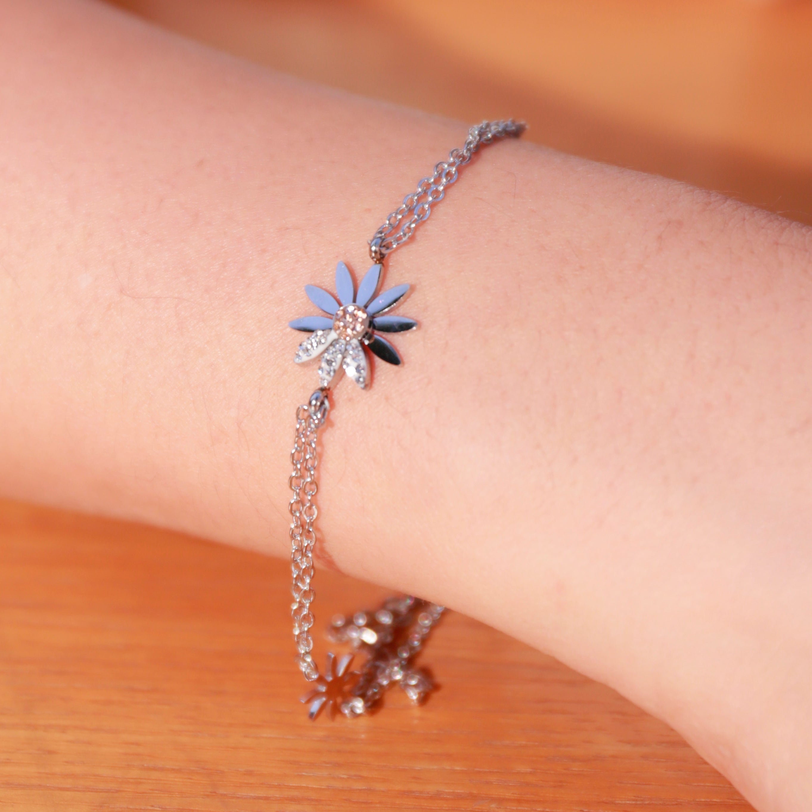 Flower Charm Bracelet