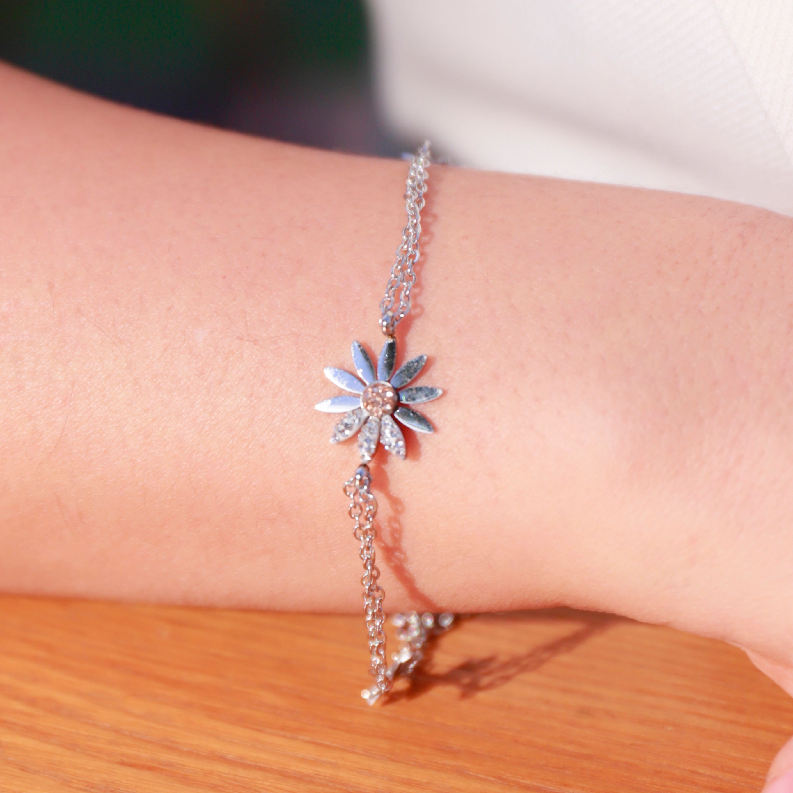 Flower Charm Bracelet