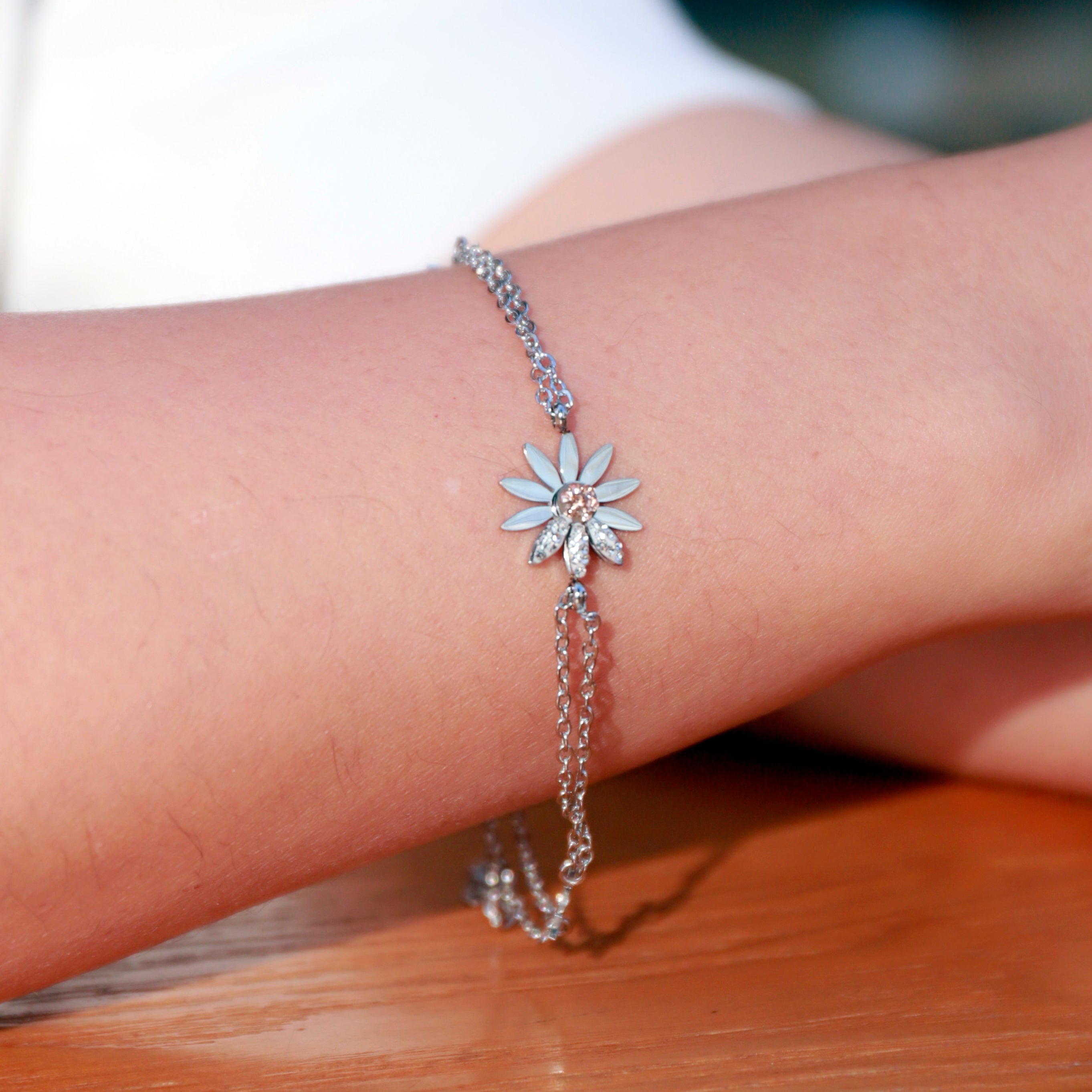 Flower Charm Bracelet