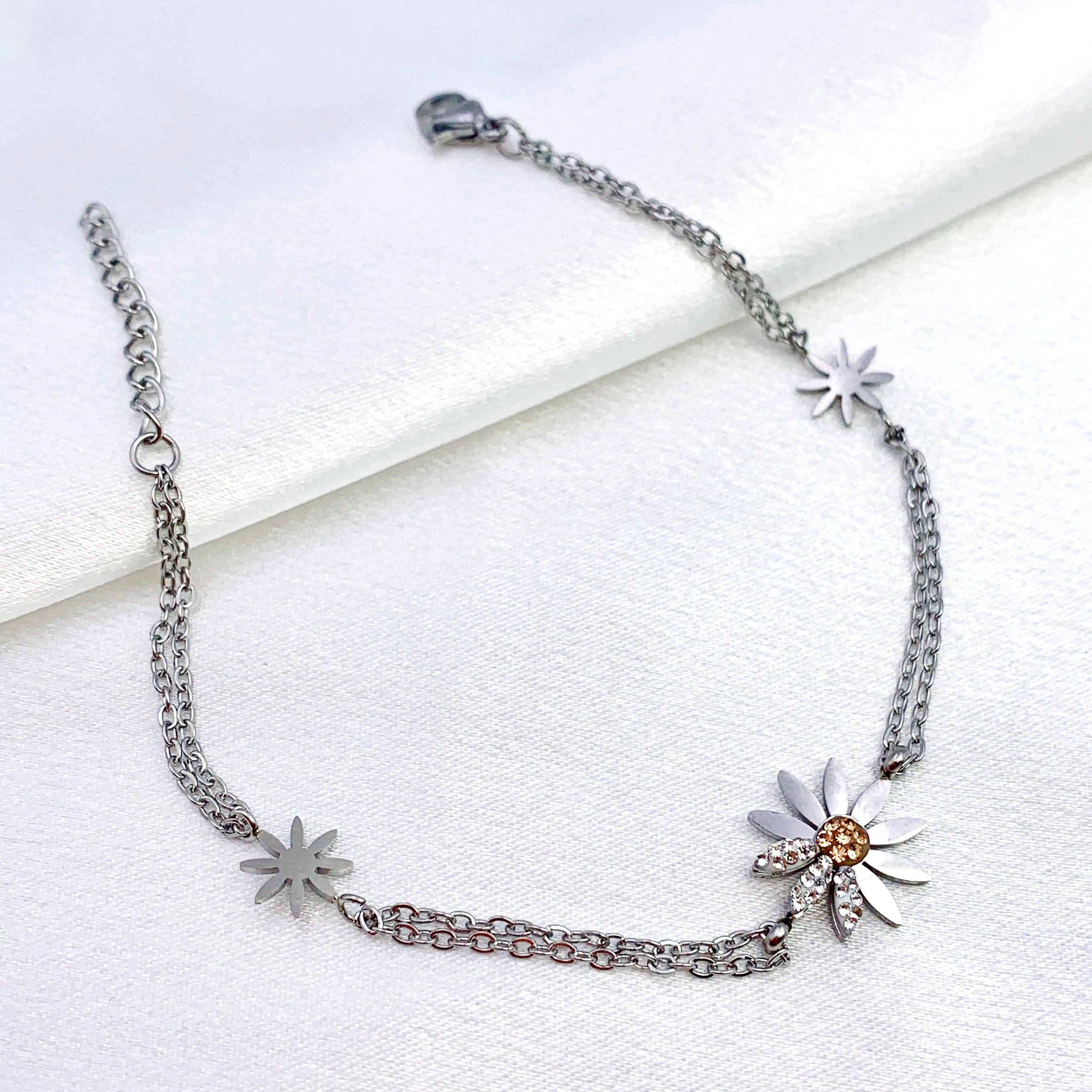 Flower Charm Bracelet