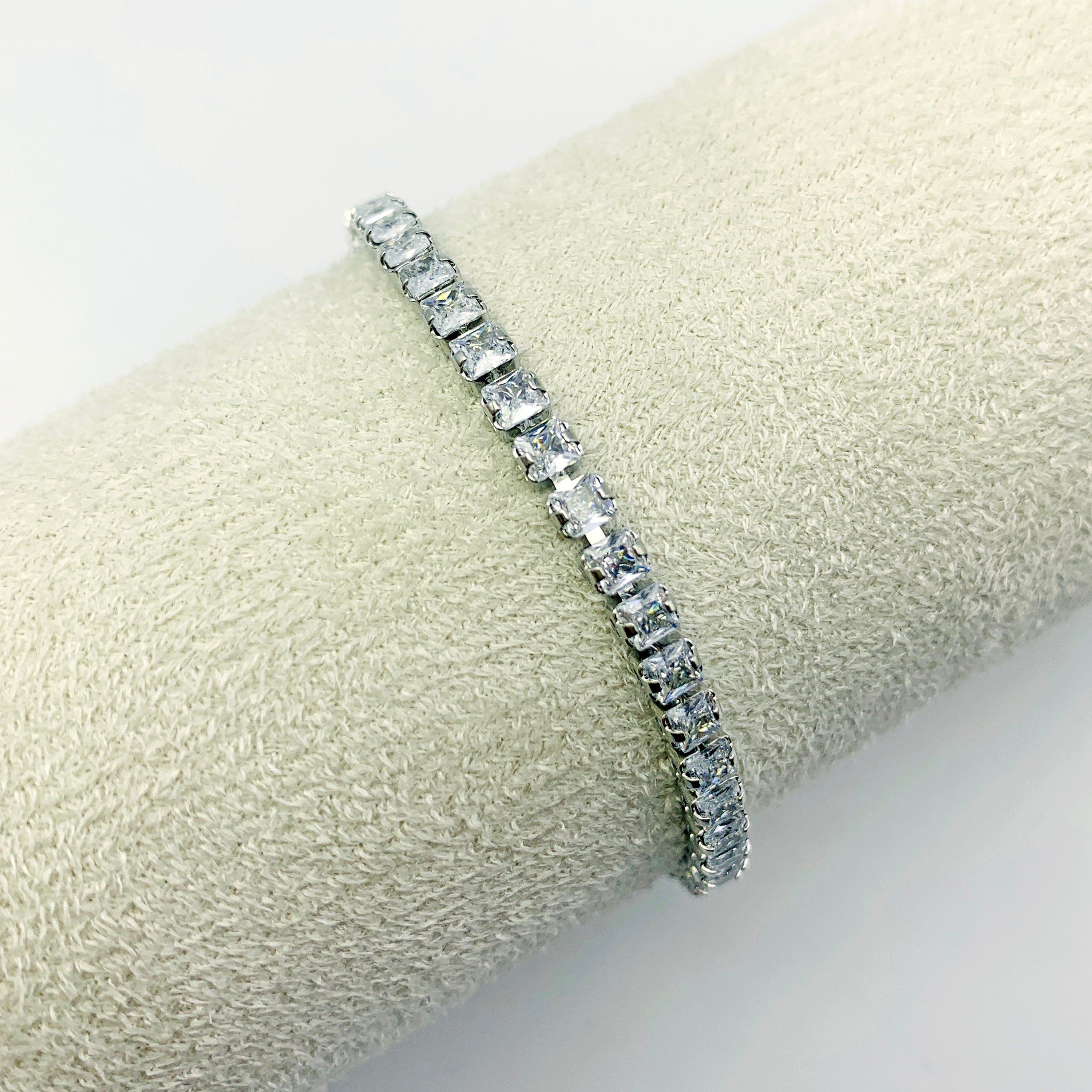 Silver Radiance Tennis Bracelet