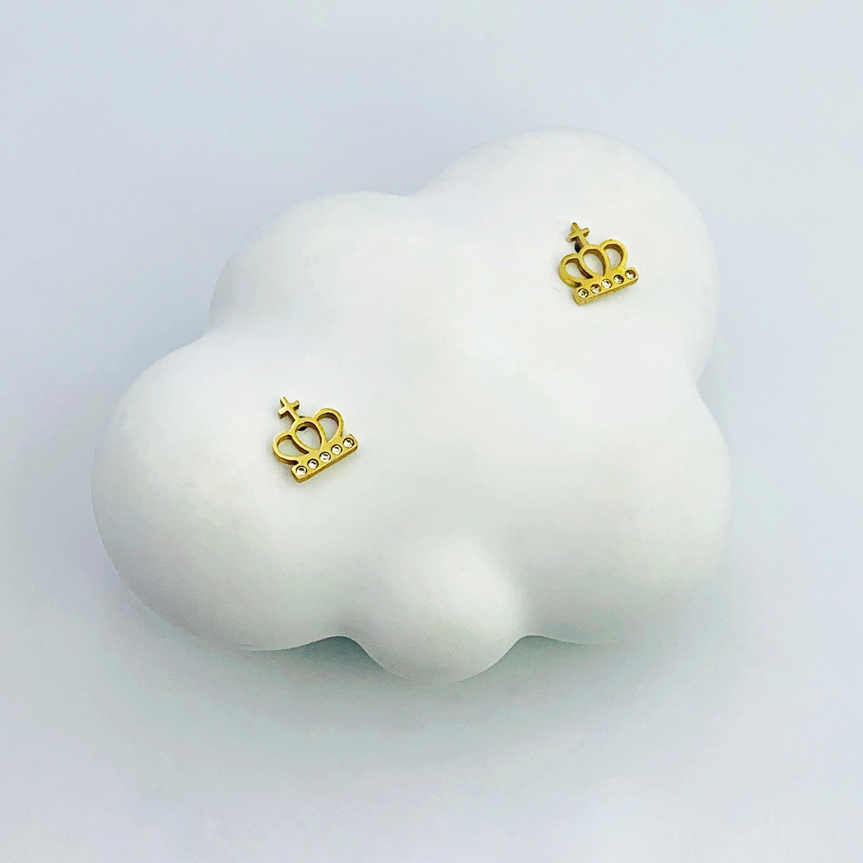 Crown Stud Earrings