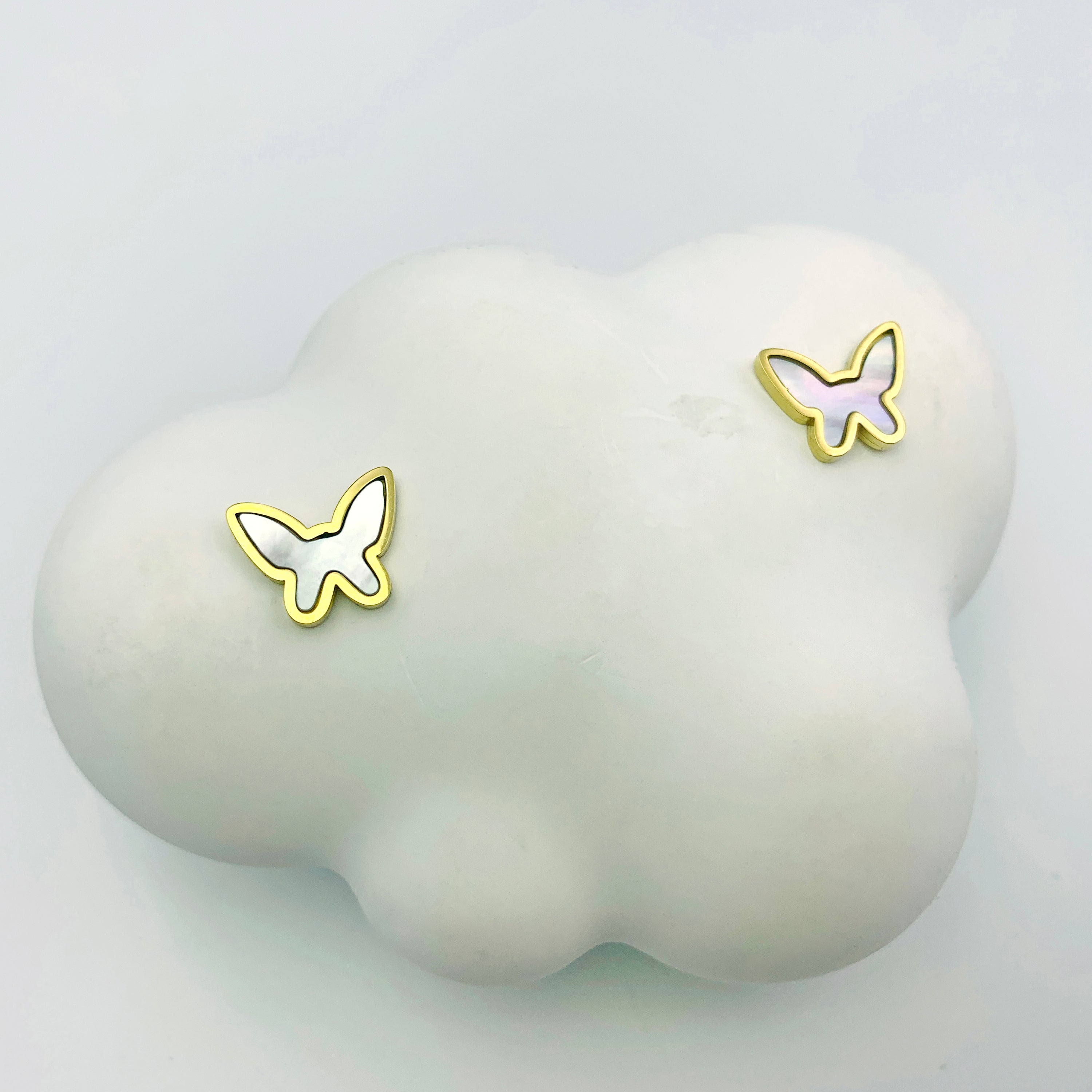 Pearl Butterfly Studs