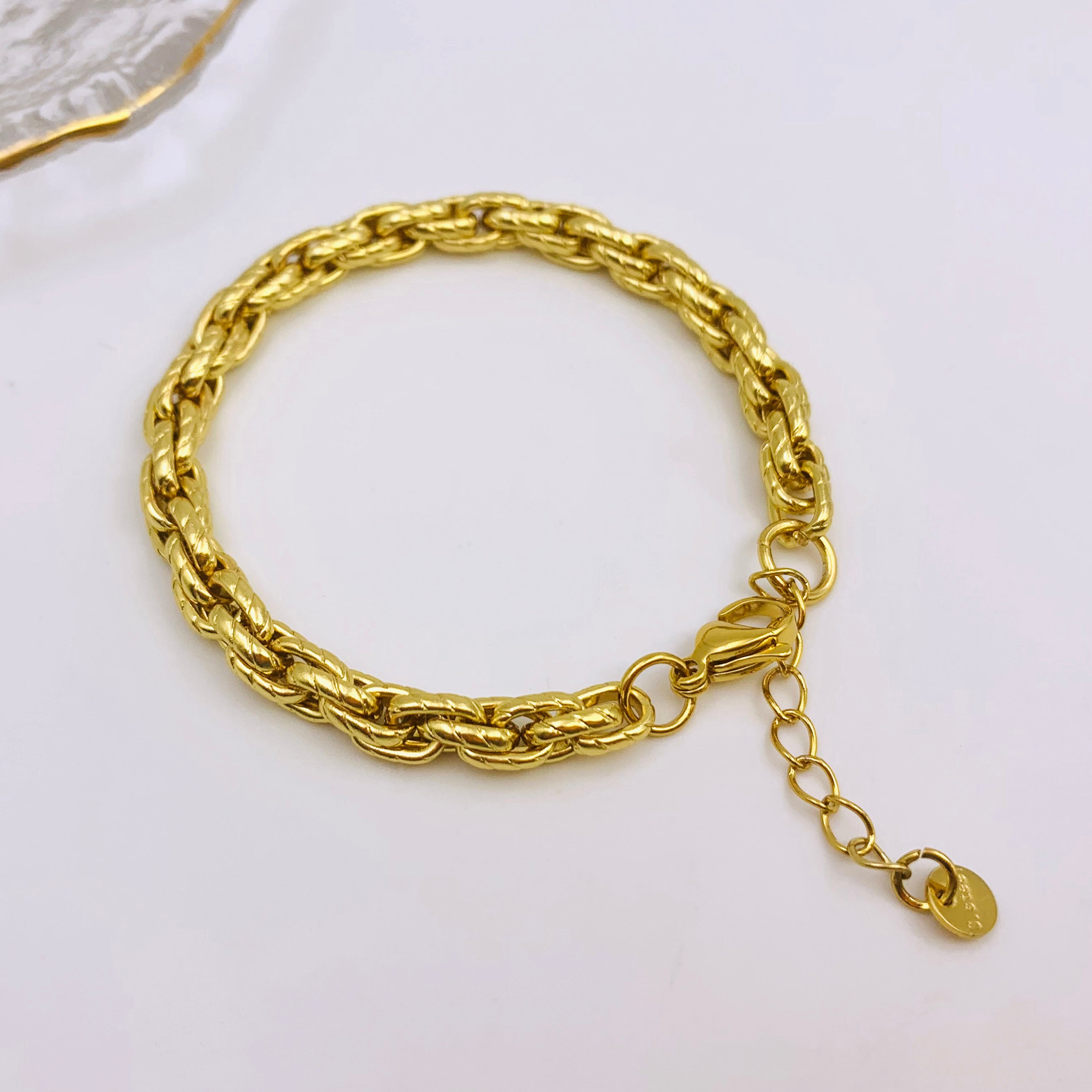 Golden Twist Bracelet