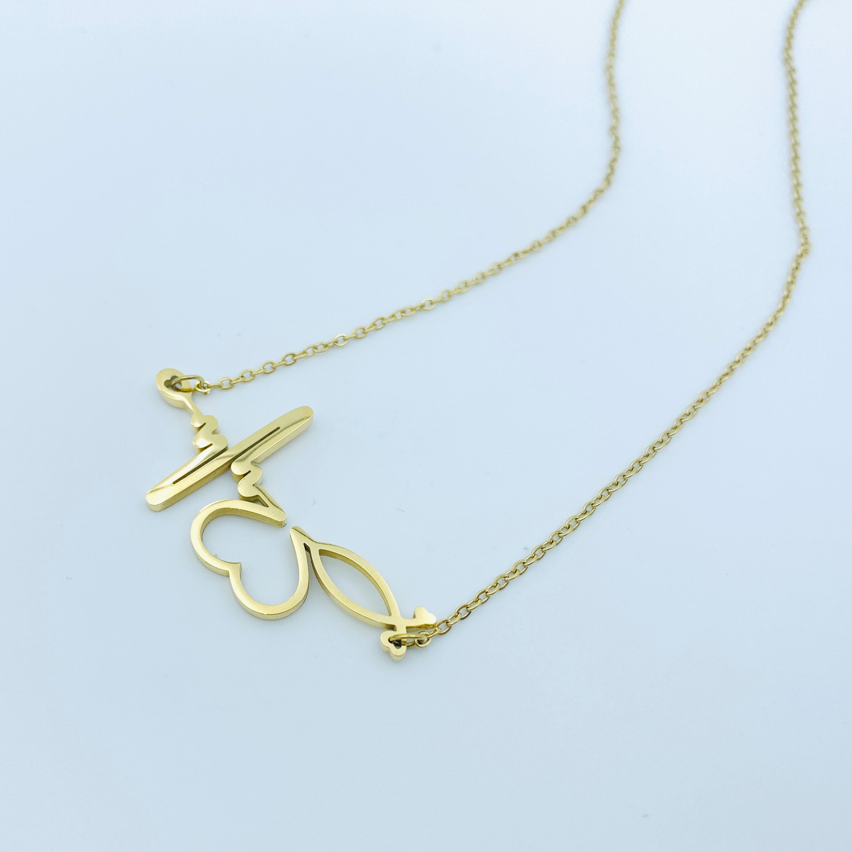 Faithful Heartbeat Gold Necklace