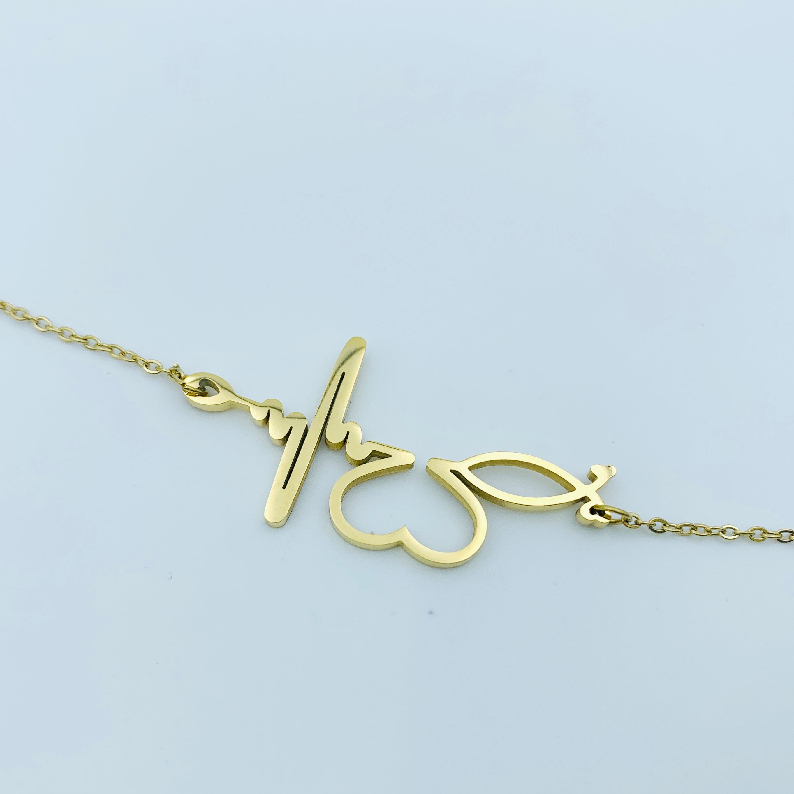 Faithful Heartbeat Gold Necklace