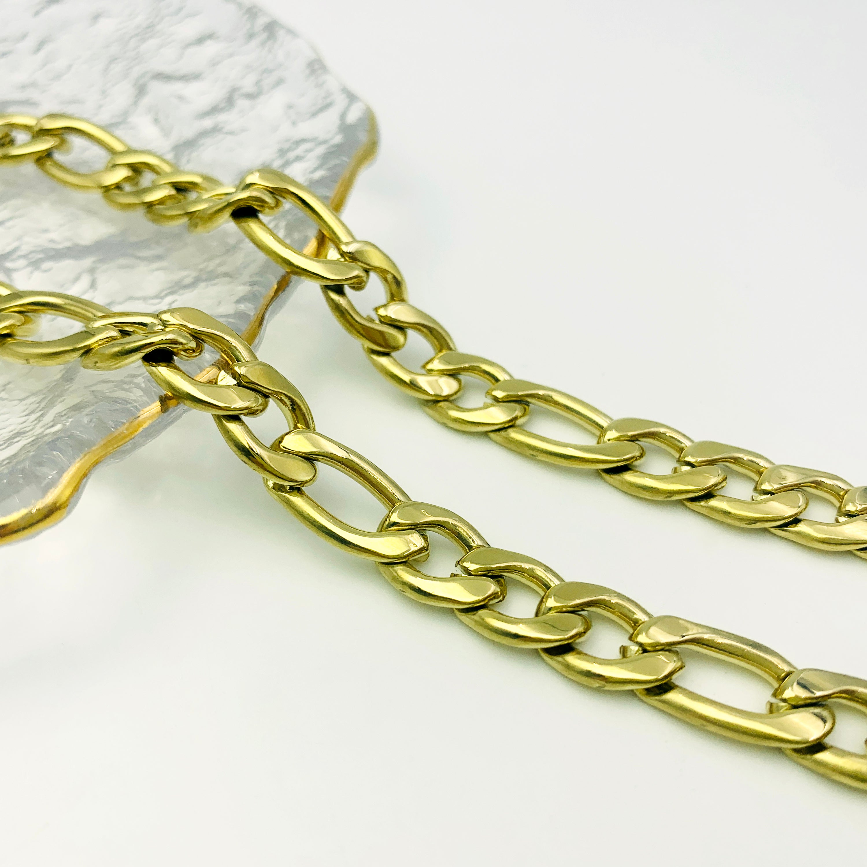 Bold Figaro Chain  Bracelet