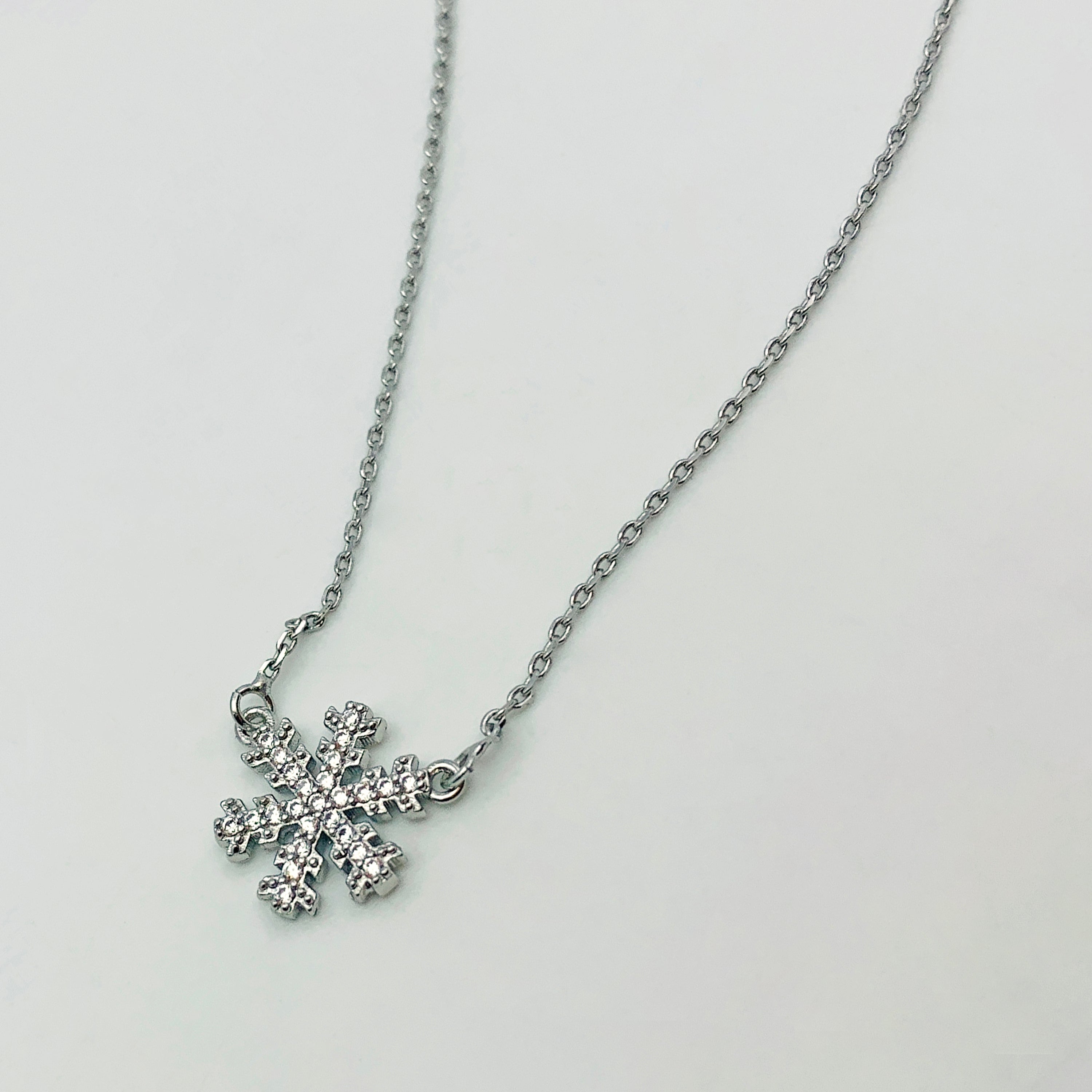 Silver Snowflake Necklace