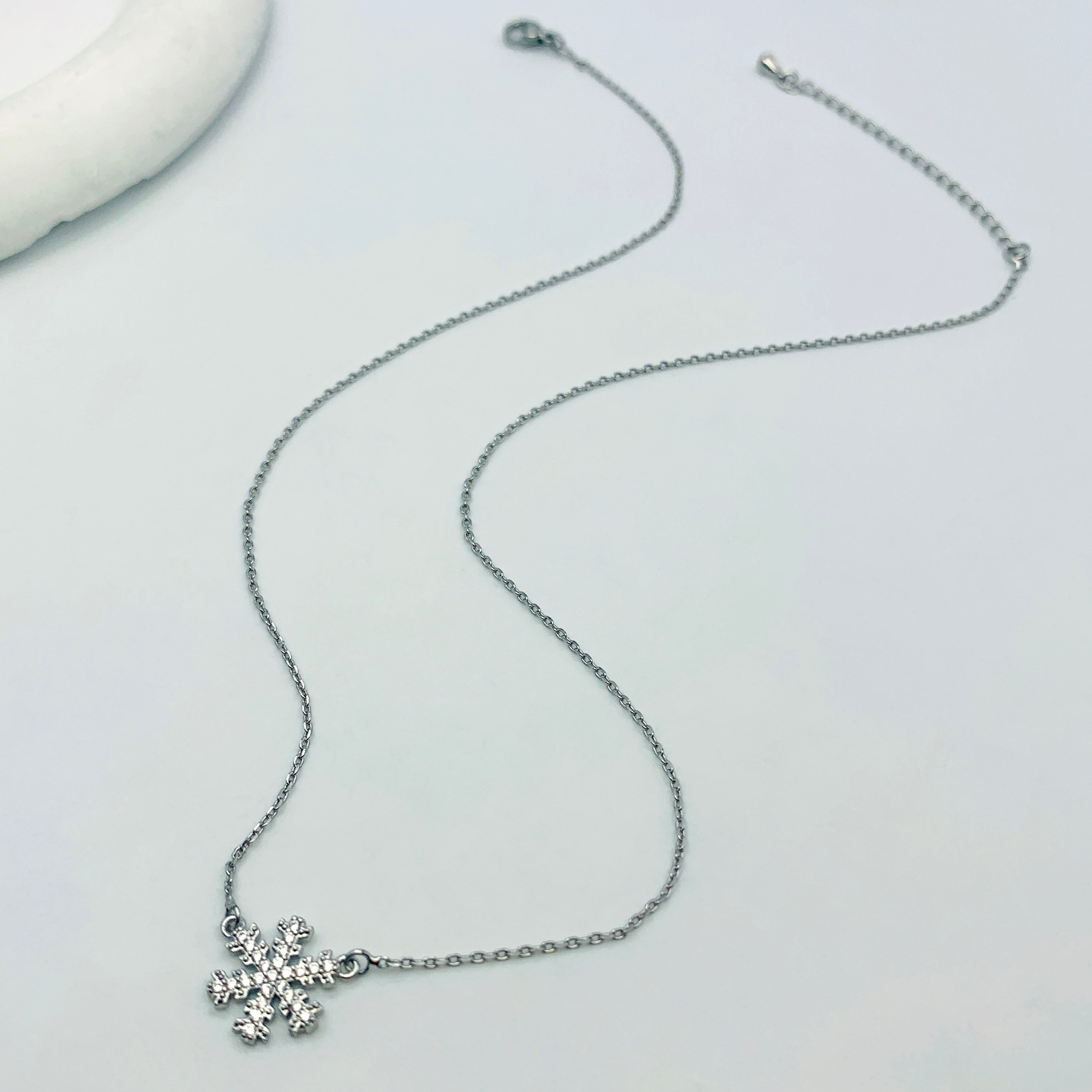 Silver Snowflake Necklace