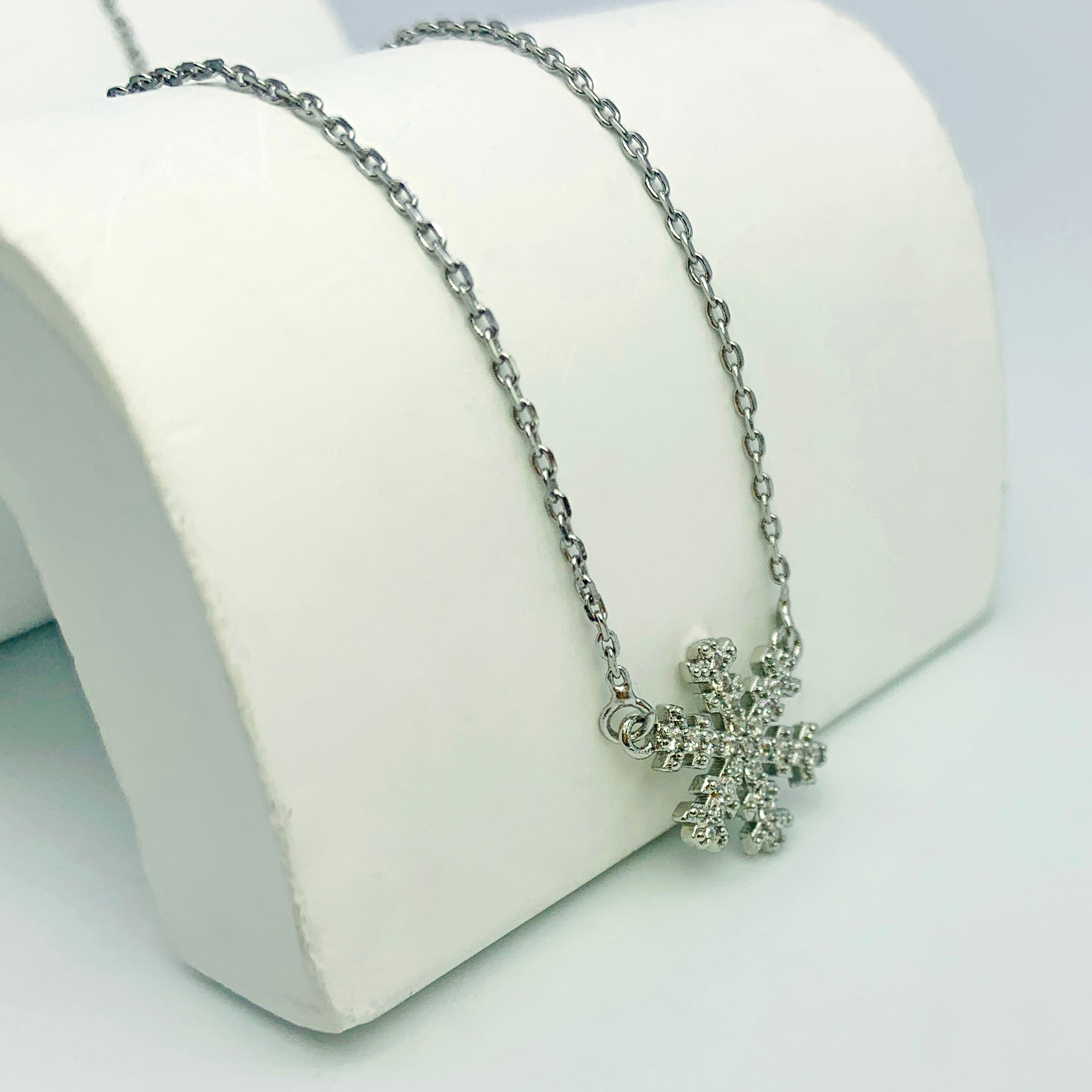 Silver Snowflake Necklace