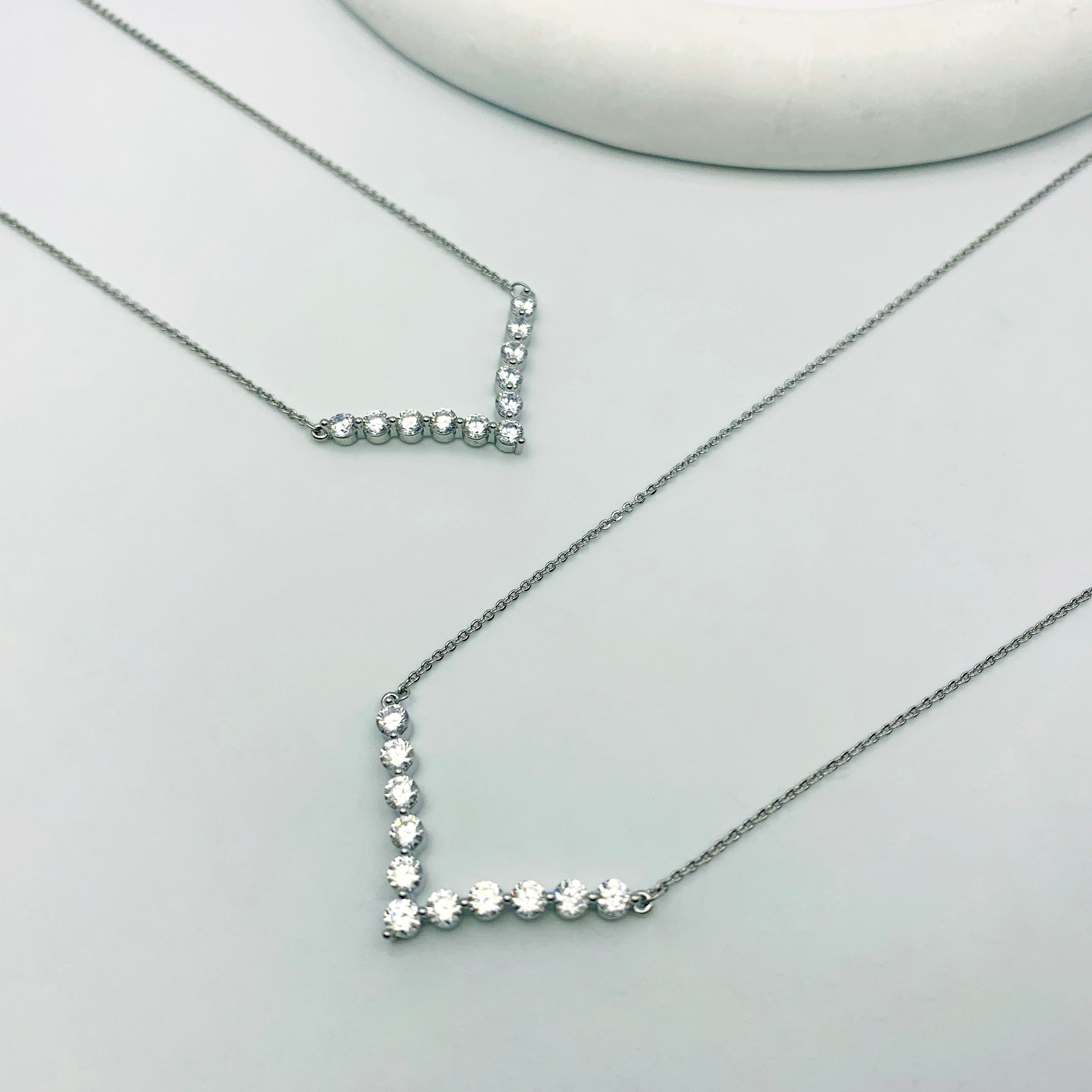 V-Shaped Sparkle Necklace