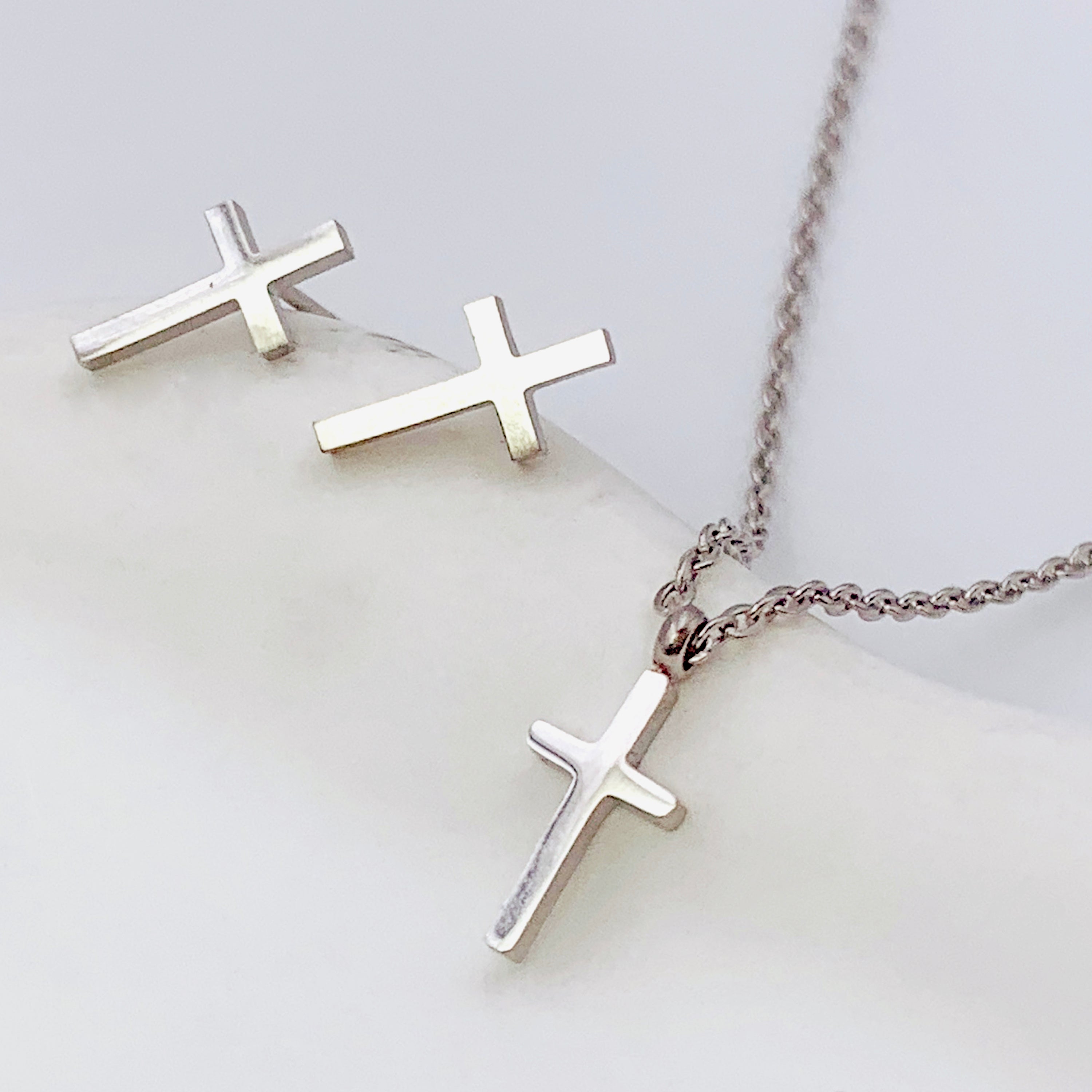 Harmony Silver Cross Set